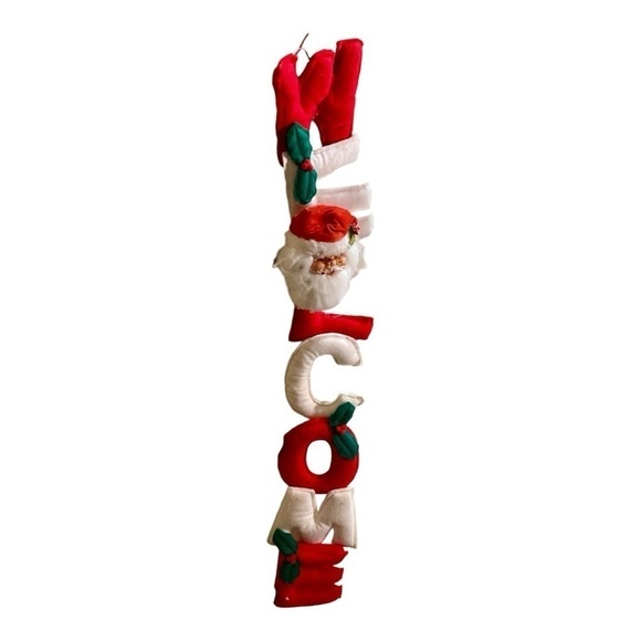 Other - Christmas Decor Santa welcome door hanger